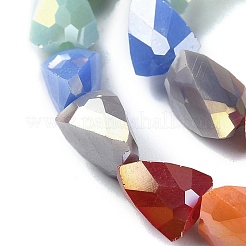 Стеклянные бусины с гальваническим покрытием &nbsp;EGLA-C004-02