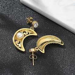 Серьги-гвоздики из нержавеющей стали 304 с ионным покрытием (IP)&nbsp;EJEW-A119-20G