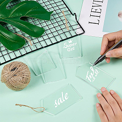 Прозрачные акриловые большие подвески&nbsp;TACR-BC0001-10