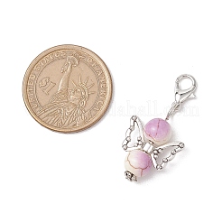 30 шт. 6 цвета синтетической бирюзы подвеска в виде ангела украшение&nbsp;HJEW-JM02812