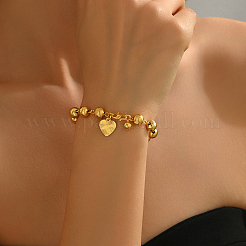 Браслеты из латунных круглых бусин для женщин&nbsp;NG2159