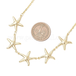 Ожерелье-нагрудник в виде морской звезды из нержавеющей стали Ocean 304 для женщин&nbsp;NJEW-JN05920