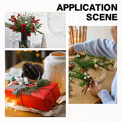 70 шт. 7 стиля искусственные сосновые игольчатые ветки из полиуретана и железа&nbsp;FIND-GA0005-49