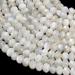 Натуральный белый лунный камень бисер пряди&nbsp;G-C280-A09-01