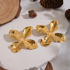 Серьги-гвоздики из нержавеющей стали 304 с увеличенным цветком&nbsp;NC9069