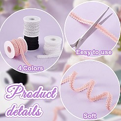 26 ярд двухцветной полиэстеровой кружевной тесьмы в виде сороконожки OCOR-PH0003-95