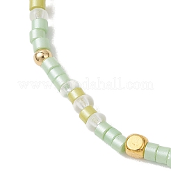 2 шт. набор эластичных браслетов из стеклянного бисера для женщин&nbsp;BJEW-MZ00296-03