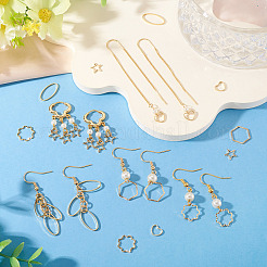 24 шт. 2-х цветные латунные соединительные кольца&nbsp;KK-TA0003-05