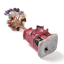 Рождественская тематика смоляной домик украшение дома&nbsp;DJEW-H013-01A