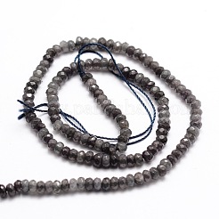 Окрашенная натуральная малайзия жадеит бусины пряди&nbsp;X-G-E316-2x4mm-09