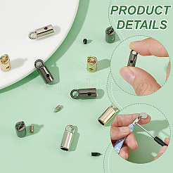 48 шт. 3-х цветные цинковые наконечники для шнура&nbsp;FIND-PH0023-60A