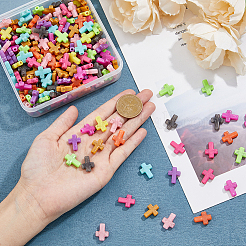 249 шт. непрозрачные акриловые бусины с эффектом кракле&nbsp;OACR-DC0001-12