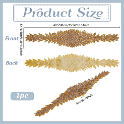 Вышивка цветов из полиэстера&nbsp;PATC-WH0002-107A
