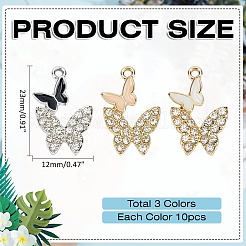 30шт 3 цвета сплава эмалевые подвески&nbsp;FIND-ME0002-09