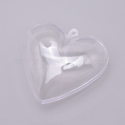 Открывающиеся прозрачные пластиковые подвески&nbsp;LS-KY-WH0022-17A