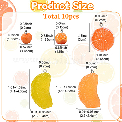 10шт 5 стиля подвески из смолы&nbsp;FIND-YW0005-96