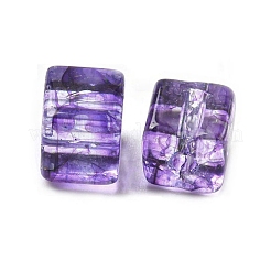 500шт прозрачные стеклянные бусины с кракле&nbsp;EGLA-NH0001-01G