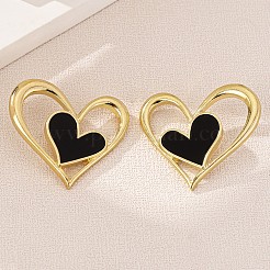 Серьги-гвоздики из цинкового сплава и акрила&nbsp;FS-WGDBD25-01