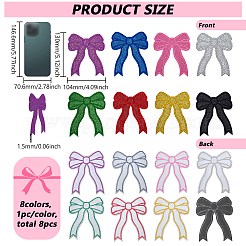 8 шт. полиэстеровые заплатки для пришивания и утюжки&nbsp;DIY-PH0030-95