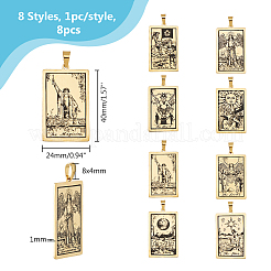 8 шт. 8 стиля подвески из нержавеющей стали 201&nbsp;STAS-DC0016-09