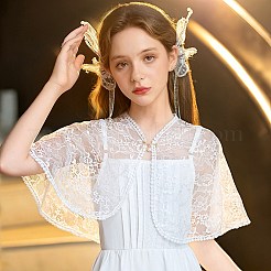 Съемные полиэстеровые кружевные накидки для женщин&nbsp;AJEW-WH20067-123