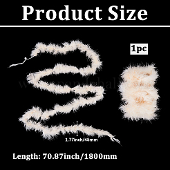 1 шт. боа из перьев индейки для танцев&nbsp;AJEW-GF0012-31A