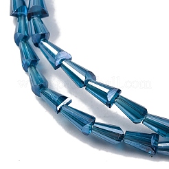 Прозрачные стеклянные бусины гальваническим пряди&nbsp;EGLA-H107-02A-PL02