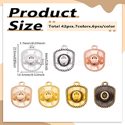 42 шт. 7 цвета подвески из сплава в тибетском стиле&nbsp;FIND-LP0003-11