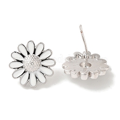 Серьги-гвоздики из латуни с эмалью и покрытием стойки&nbsp;EJEW-B062-22P