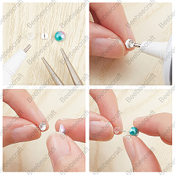 20 шт. 925 фурнитуры для сережек-гвоздиков из стерлингового серебра&nbsp;DIY-BBC0001-13