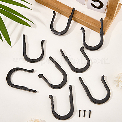 Железные настенные вешалки для одежды&nbsp;AJEW-WH20072-64B