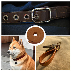 Плоский шнур из искусственной кожи&nbsp;OCOR-WH0086-69B-04