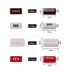 200 г 4 стиля прозрачные акриловые бусины&nbsp;MACR-SZ0001-16