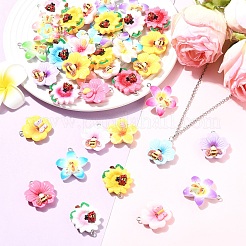 40шт 4 стиля подвески из смолы&nbsp;RESI-YW0006-17