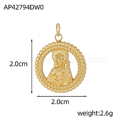 Подвески из нержавеющей стали 304&nbsp;STAS-OY002-20G