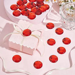 50 шт. акриловые кабошоны со стразами и плоской спинкой&nbsp;OACR-OC0001-15B