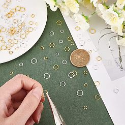 1000шт 5 стиля железных открытых прыжковых колец&nbsp;IFIN-UN0001-04