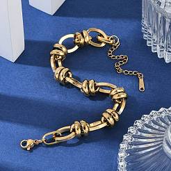 Браслеты-цепочки из нержавеющей стали 304&nbsp;BJEW-L610-22G