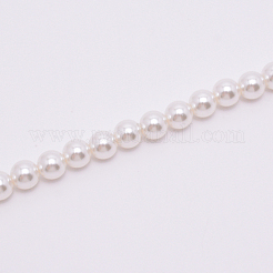 Ручки для мешков с круглыми бусинами из белого акрила&nbsp;FIND-TAC0006-24D-01