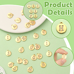 26 шт. 26 стиля латунных подвесок с микропаве из кубического циркония&nbsp;KK-SC0006-94