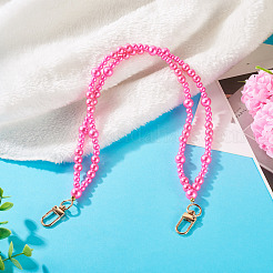 АБС-пластик имитация жемчужных бусин цепочки удлинители сумок цепи&nbsp;HJEW-TAC0090