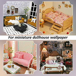 10 лист 10 стиля мини кукольный домик гостиная спальня обои&nbsp;DIY-PH0032-33