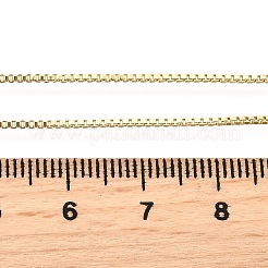 Ожерелья из латунной цепочки-коробки толщиной 1 мм NJEW-Z083-01G