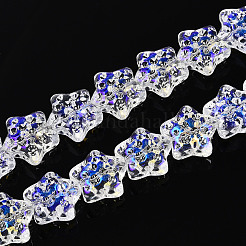 Гальванизируйте прозрачное стекло бисер нитей&nbsp;EGLA-N020-02