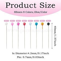 8 коробка 8-х цветных железных булавок&nbsp;TOOL-TA0001-05