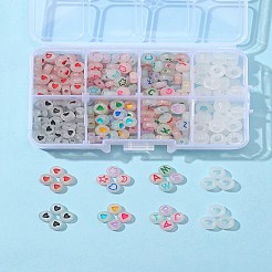 6 стиль светящихся акриловых и прозрачных пластиковых бусин&nbsp;MACR-FS0001-24