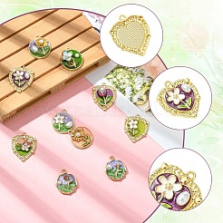 10шт 10 стиля подвески из сплава с эмалью&nbsp;ENAM-YW0006-20