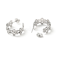 Серьги-гвоздики в форме бабочки из нержавеющей стали 304&nbsp;EJEW-A076-02P