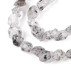 Нити натуральных алмазных бусин херкимер&nbsp;G-T144-B08-01