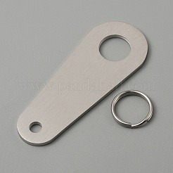 Заготовки для брелоков из нержавеющей стали 304 для сублимационной печати&nbsp;STAS-WH0027-30